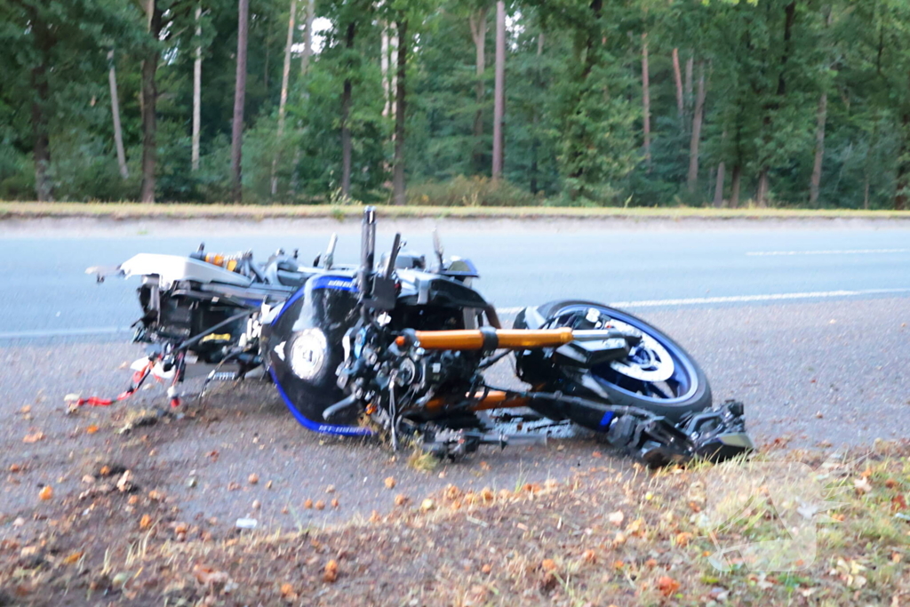 Motorrijder gewond bij ongeval