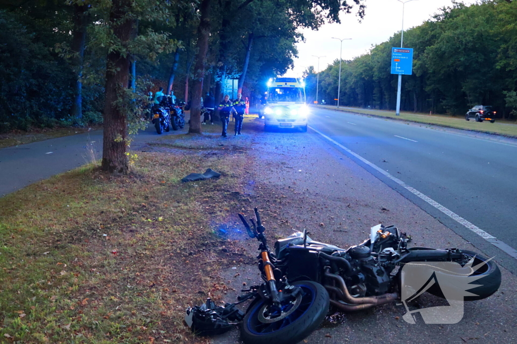 Motorrijder gewond bij ongeval