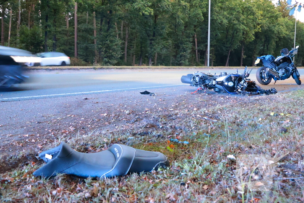 Motorrijder gewond bij ongeval