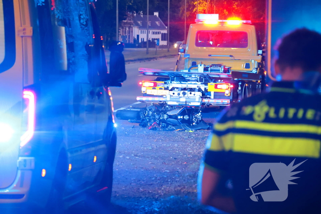 Motorrijder gewond bij ongeval