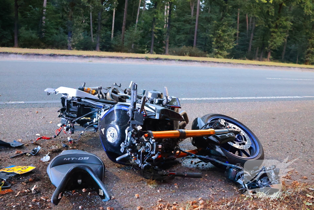 Motorrijder gewond bij ongeval