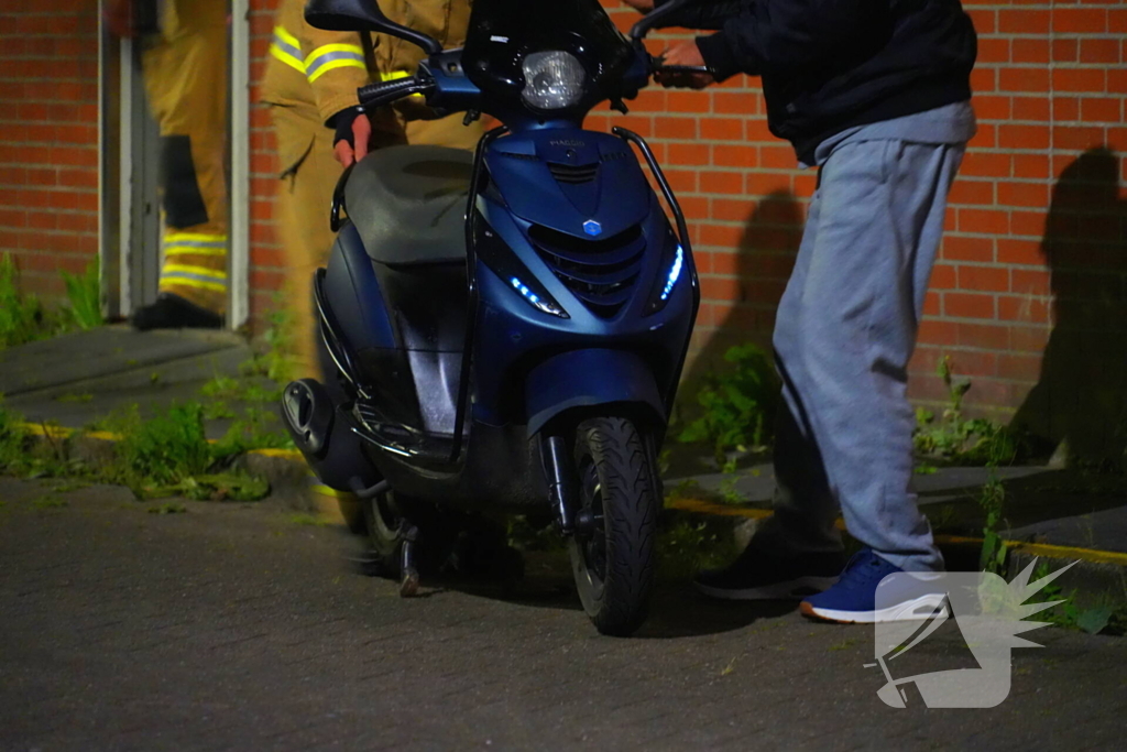 Gaslekkage in flat blijkt lekkende brandstof van scooter