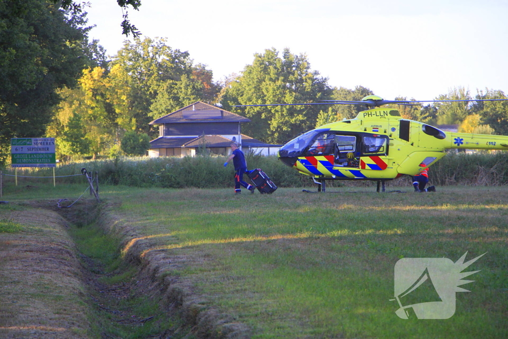 Traumahelikopter ingezet voor incident
