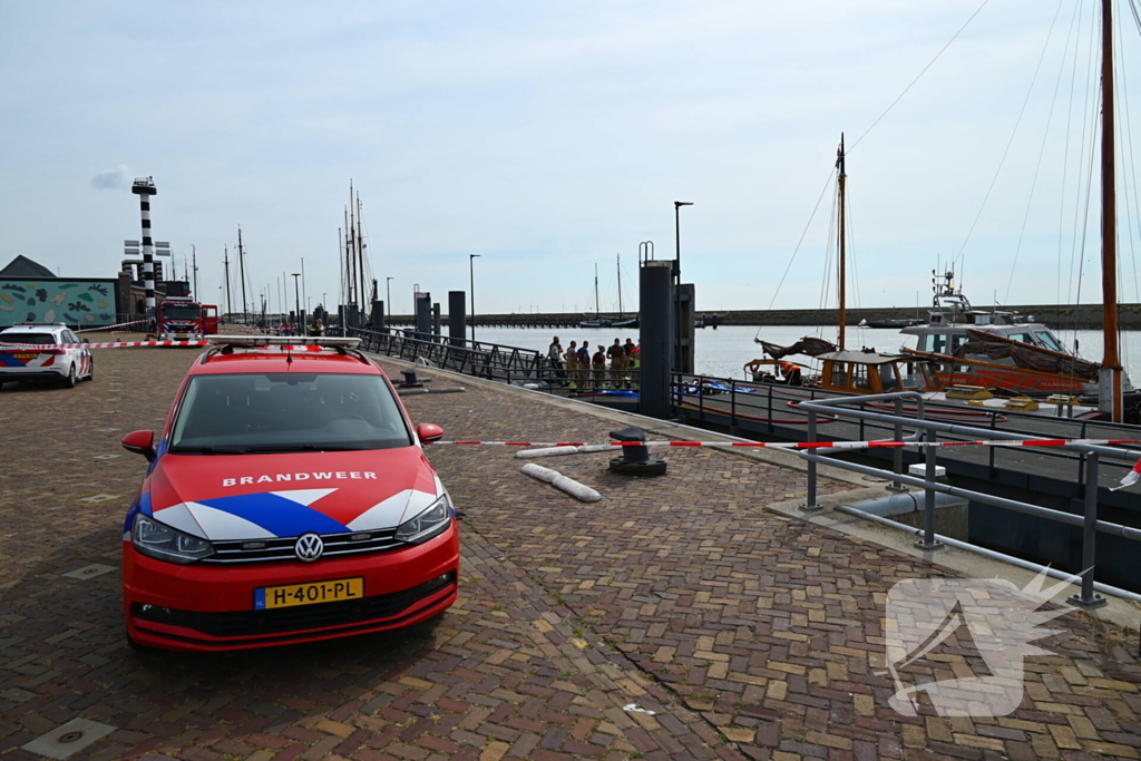 Machinekamer in brand, snelle actie