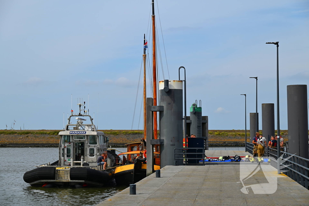 Machinekamer in brand, snelle actie