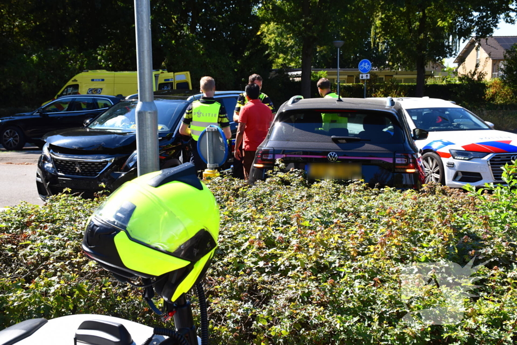 Ongeval met gewonde door botsing