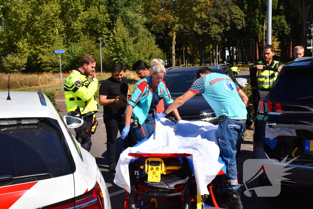 Ongeval met gewonde door botsing