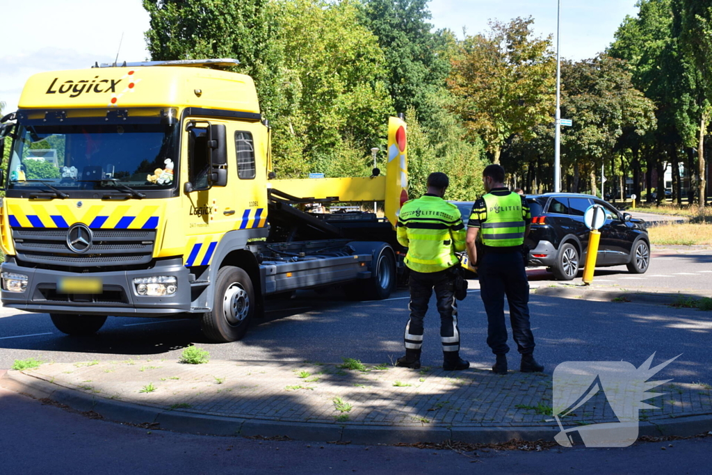 Ongeval met gewonde door botsing