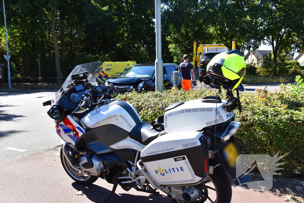 Ongeval met gewonde door botsing