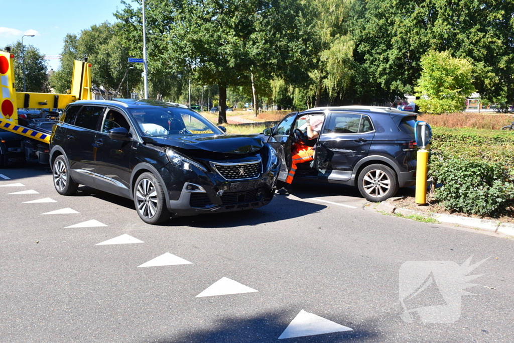 Ongeval met gewonde door botsing