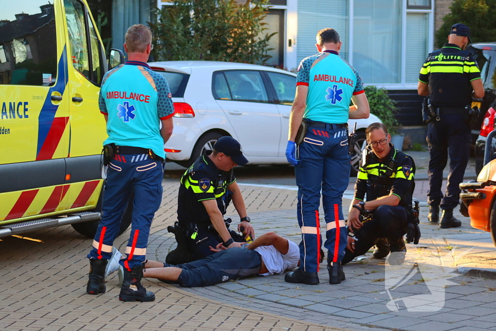 Scooterrijder aangehouden bij ongeval