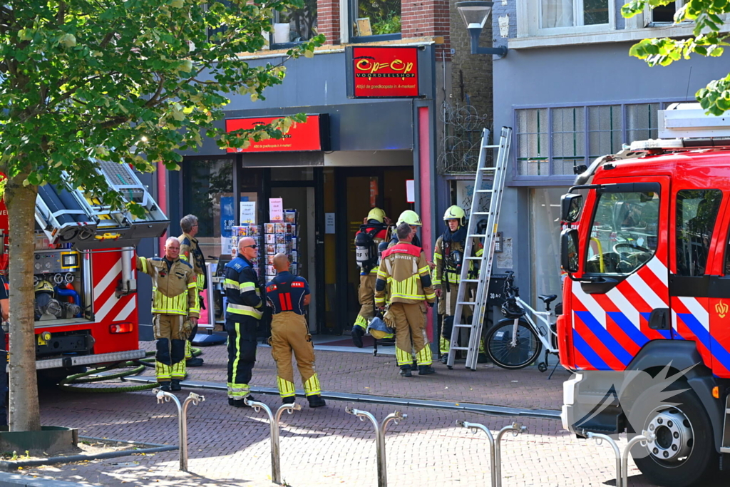 Brand vergt snelle inzet in winkel