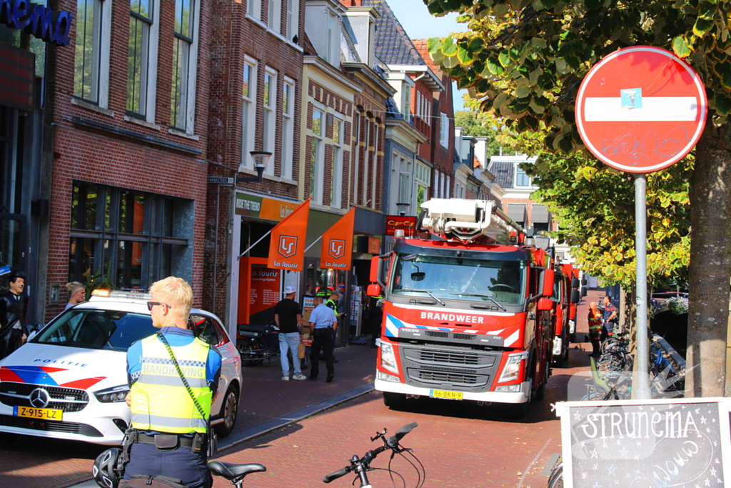 Brand vergt snelle inzet in winkel