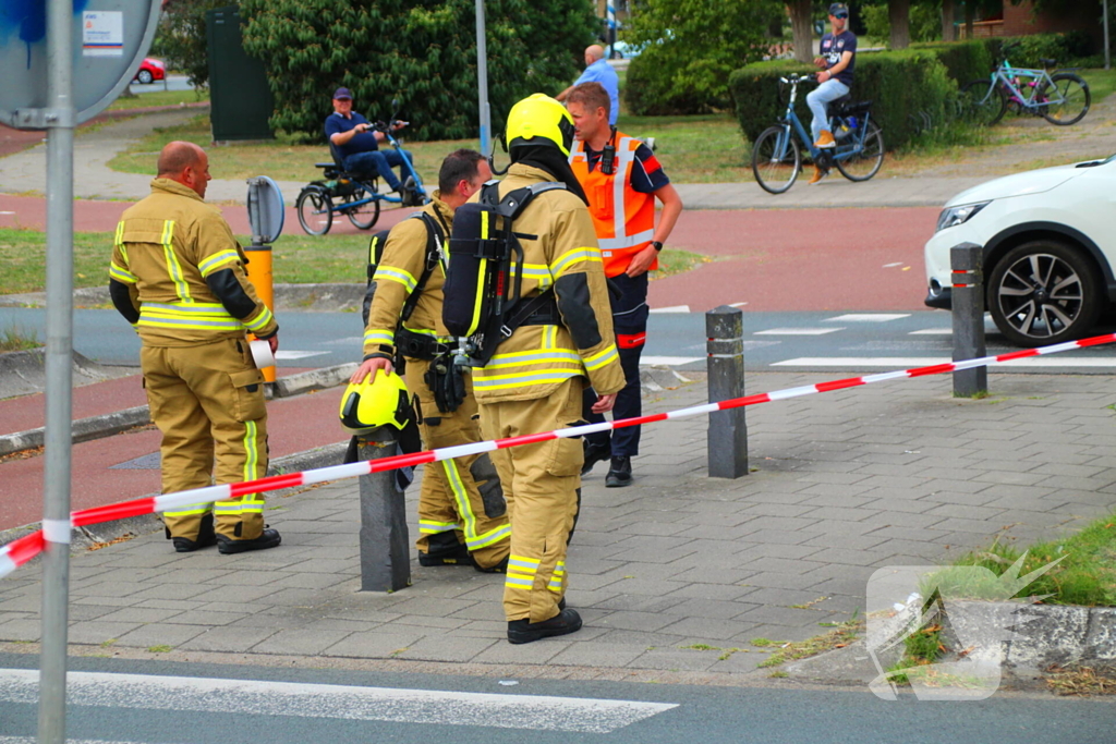 Gevaarlijke stoffen ontsnappen tijdens werk