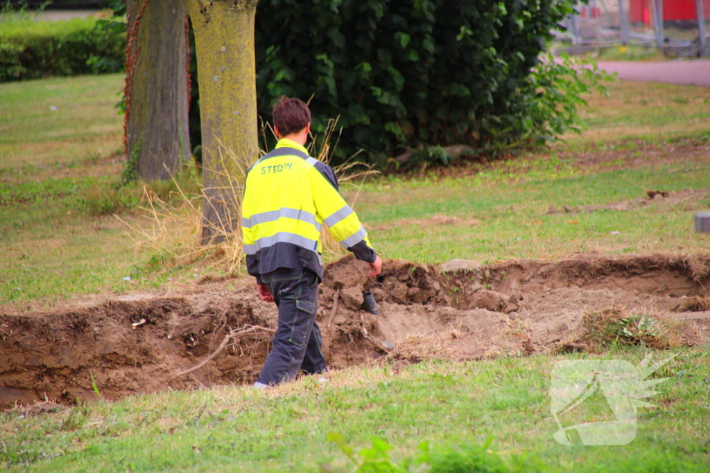 Gevaarlijke stoffen ontsnappen tijdens werk