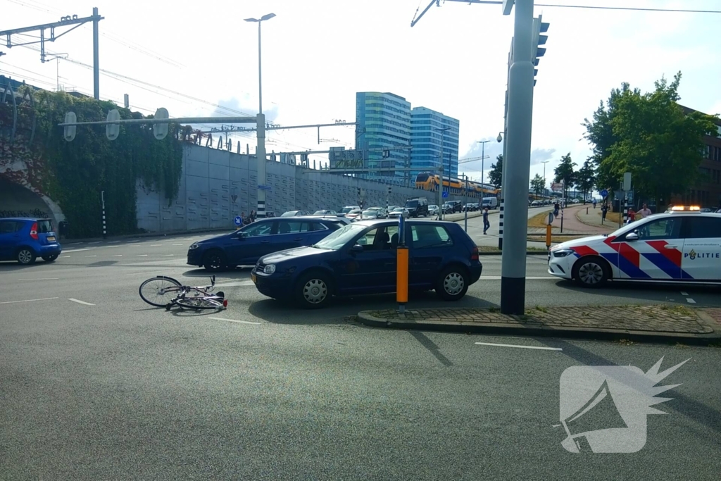 Fietser gewond bij aanrijding