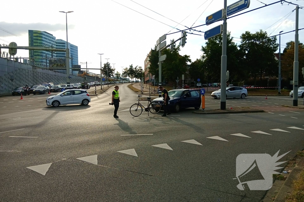 Fietser gewond bij aanrijding