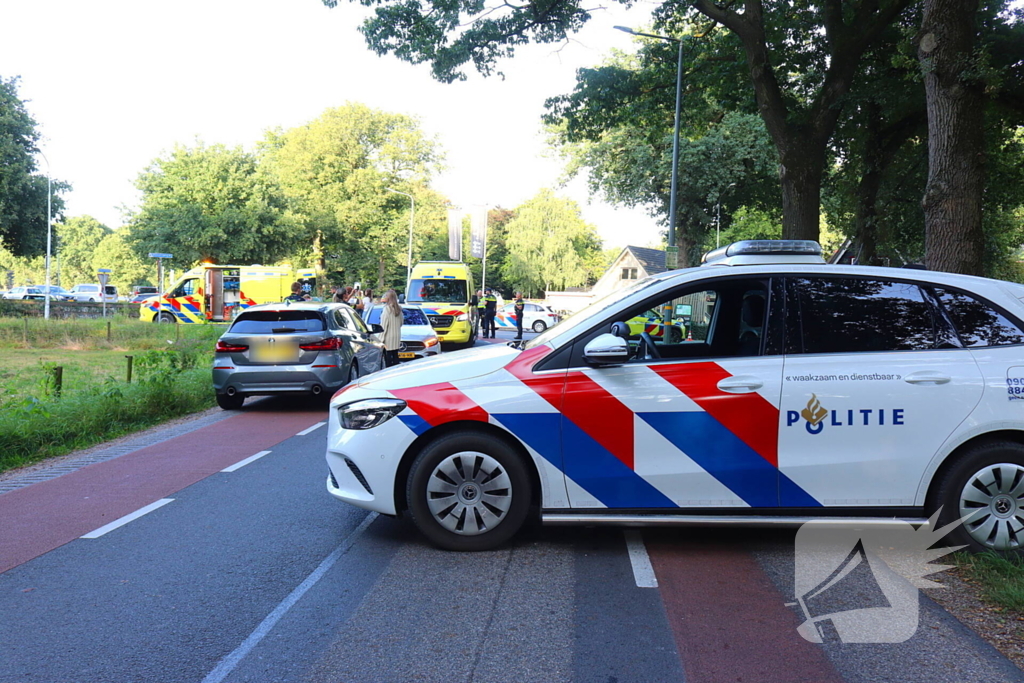 Ernstig ongeval met scooter en auto