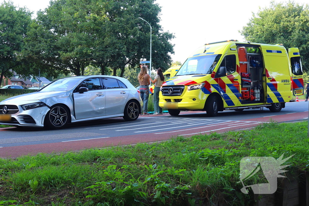 Ernstig ongeval met scooter en auto