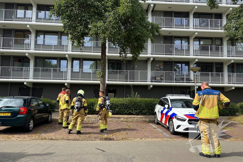 Brand op balkon snel onder controle