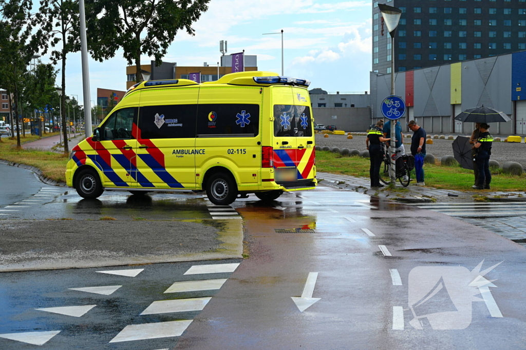 Aanrijding tussen fietser en auto