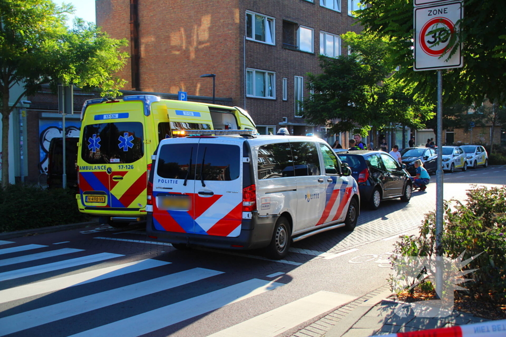 Auto met gebarsten voorruit