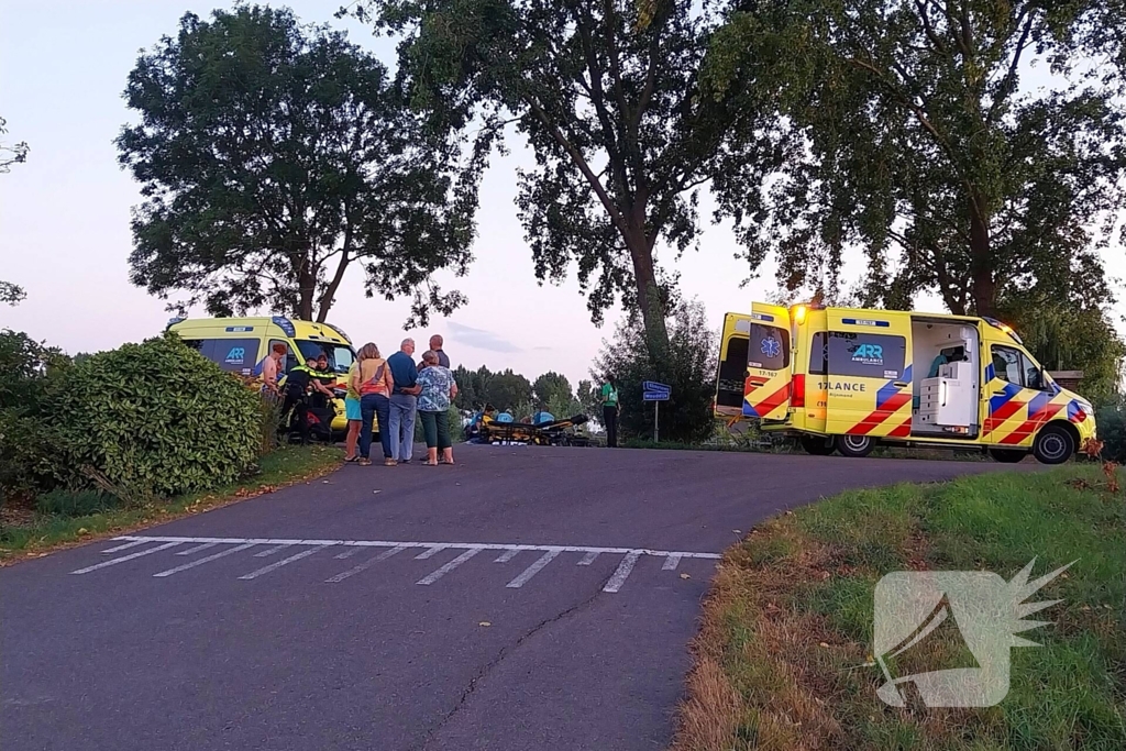 Ongeval tussen wielrenner en scooter