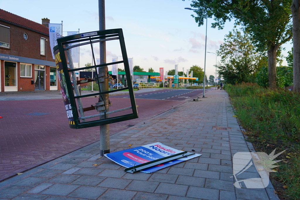 Automobilist rijdt door na crash