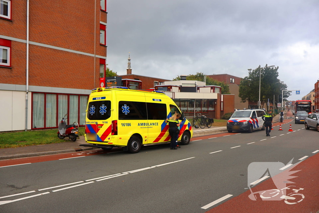 Scooterrijder en automobilist betrokken bij ongeval