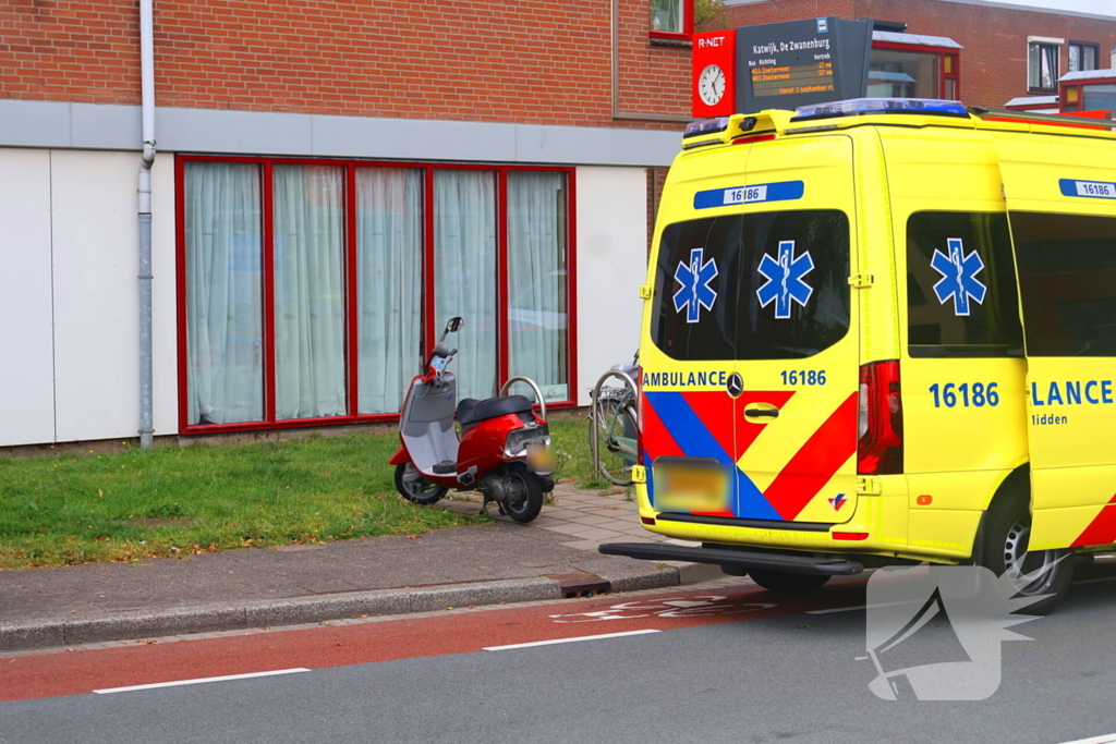 Scooterrijder en automobilist betrokken bij ongeval
