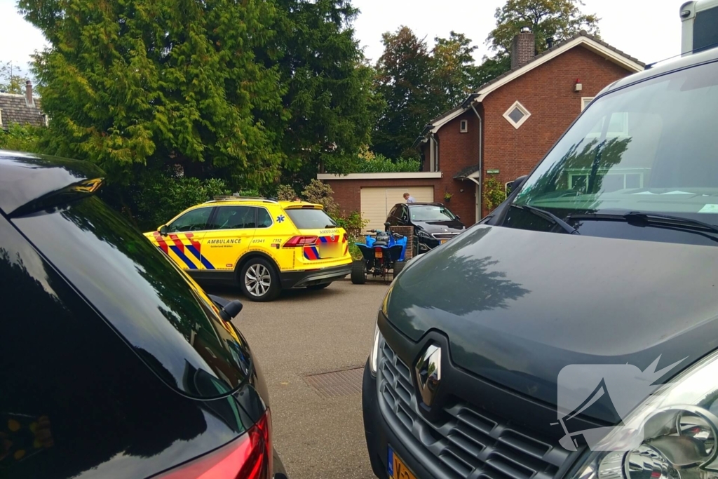 Ongeval tussen quad en step