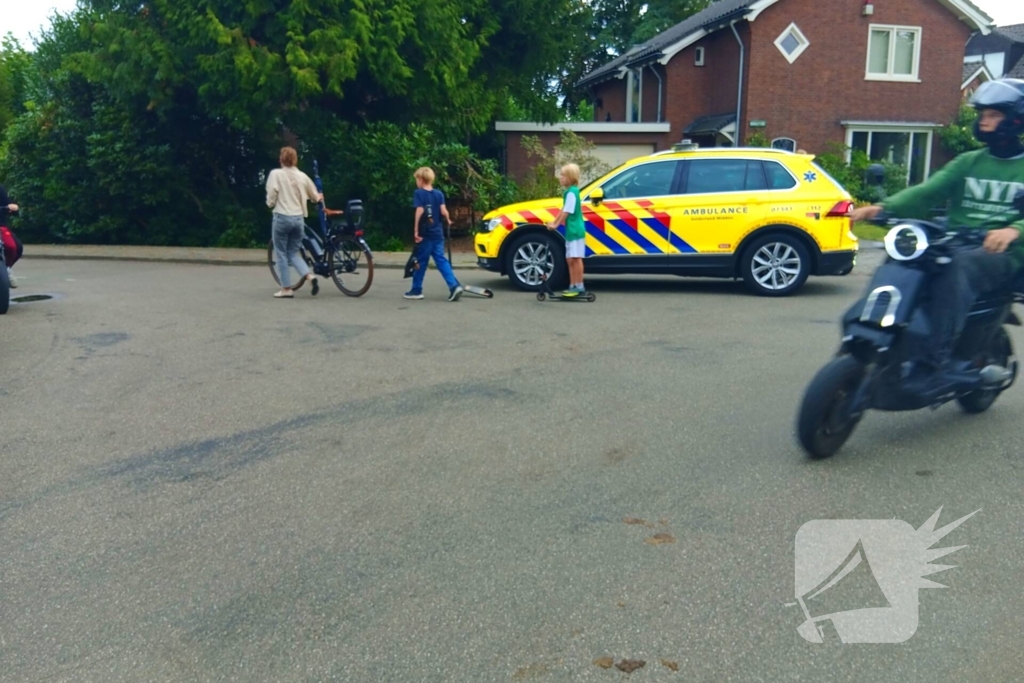 Ongeval tussen quad en step