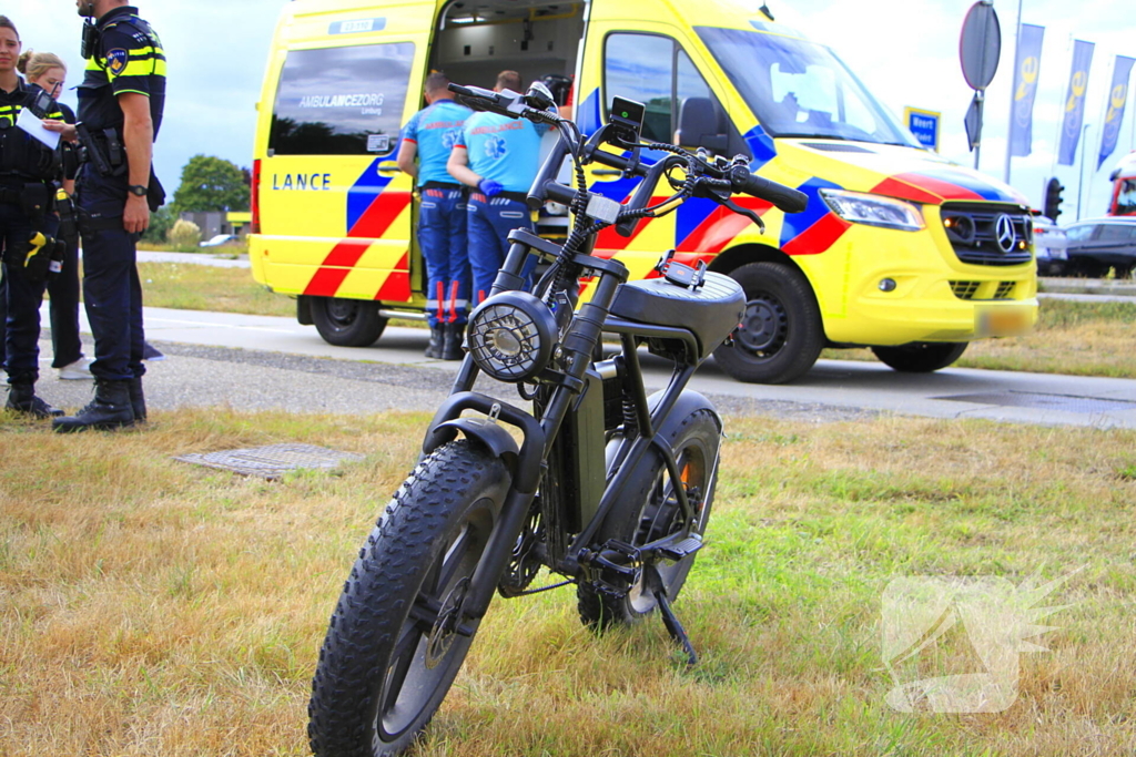 Fatbiker en fietser botsen op elkaar