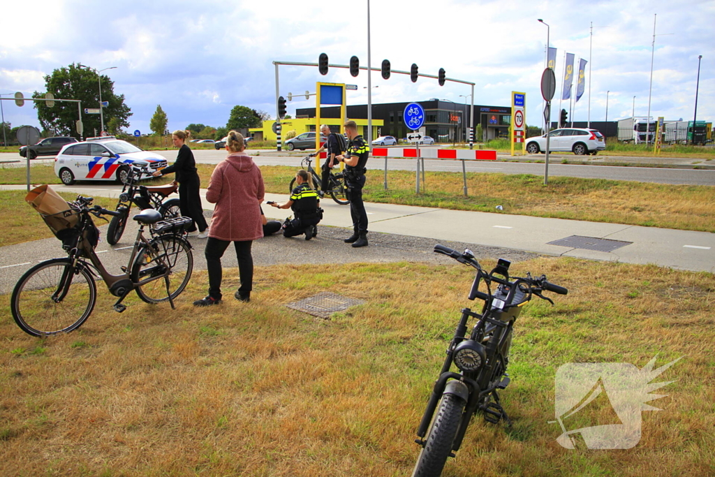Fatbiker en fietser botsen op elkaar