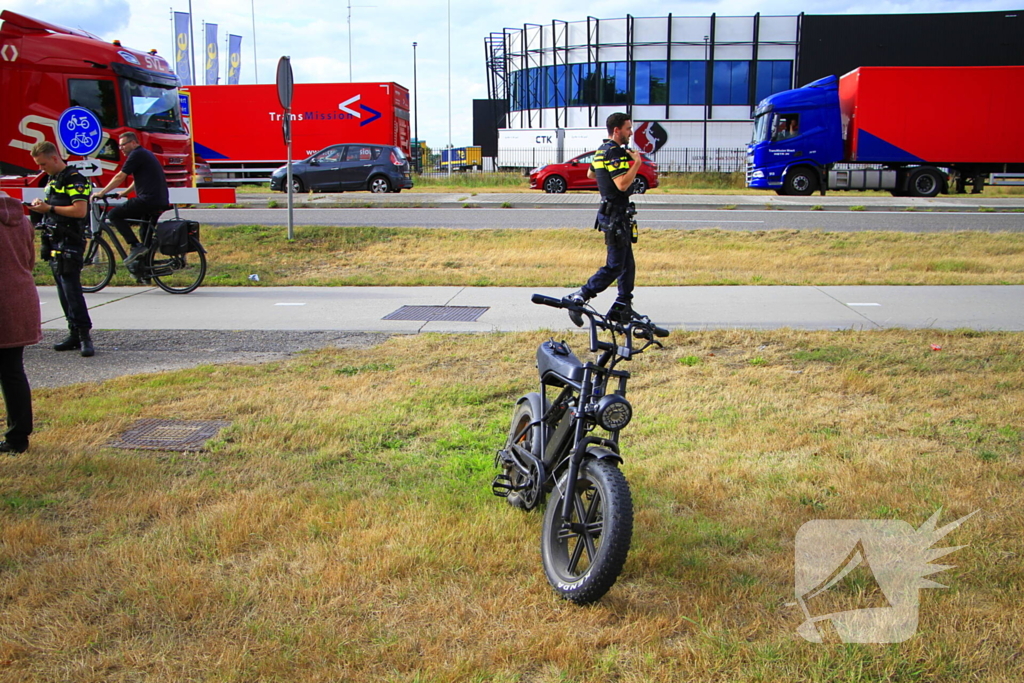 Fatbiker en fietser botsen op elkaar