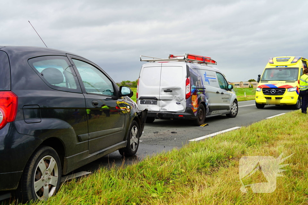 Meerdere voertuigen betrokken bij ongeval