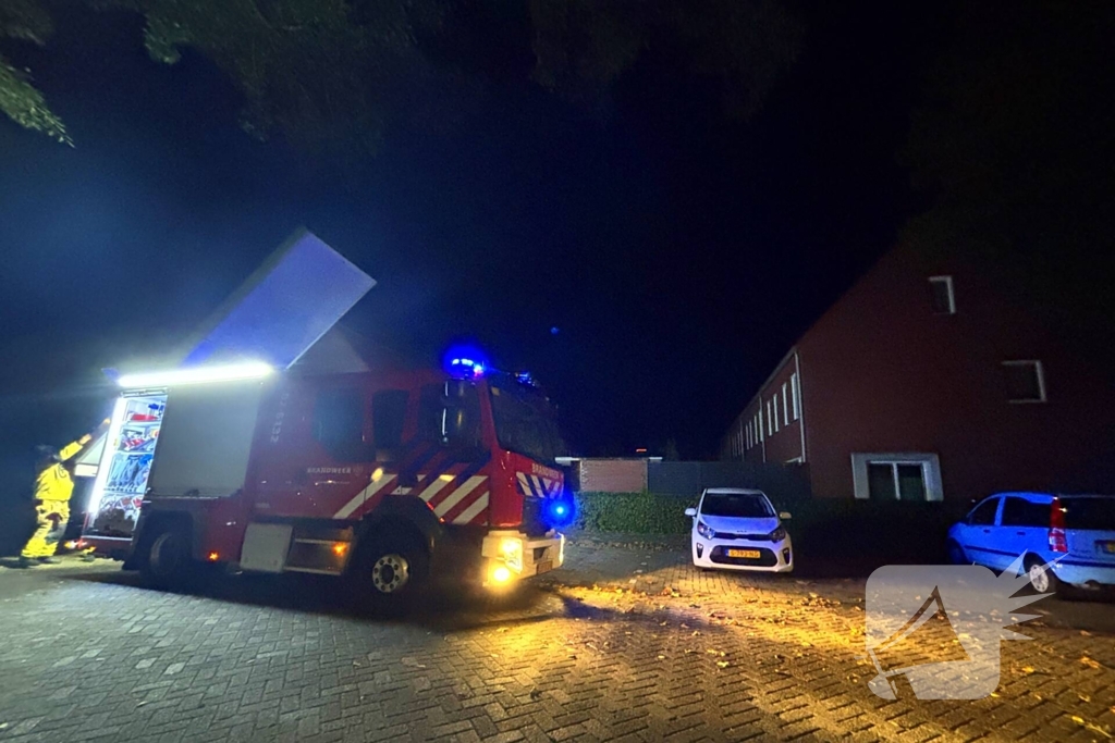 Brandweer ingezet voor brand in bijgebouw