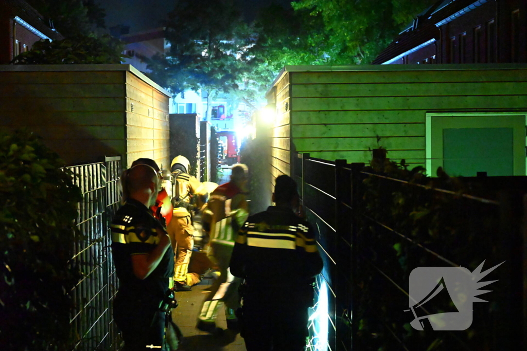 Brandweer ingezet voor brand in bijgebouw