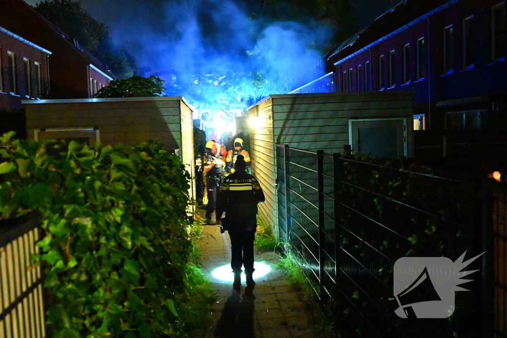 Brandweer ingezet voor brand in bijgebouw