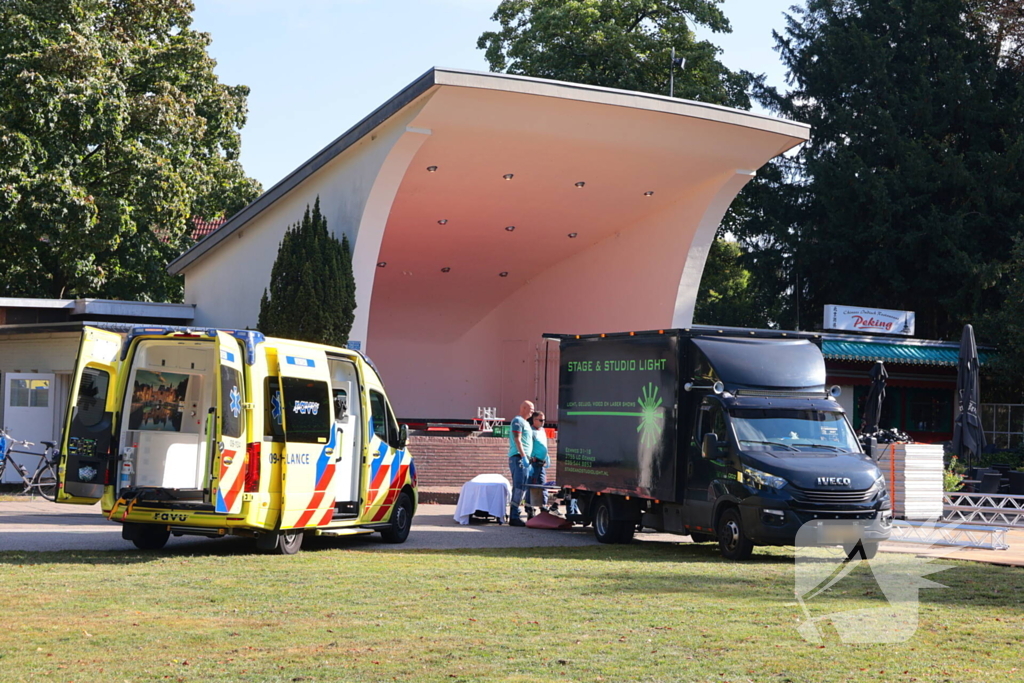 Gewonde bij incident tijdens festivalopbouw