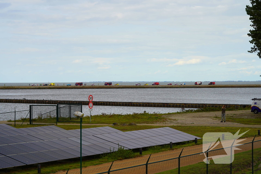 Reddingsdiensten in grootschalige inzet