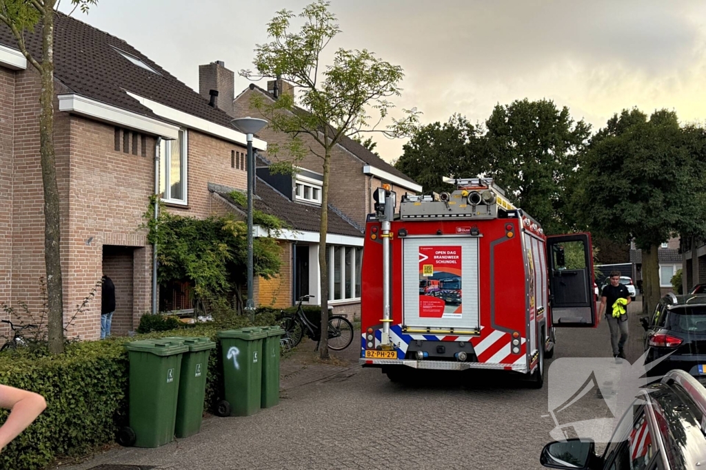 Woningbrand door doekje op gasfornuis