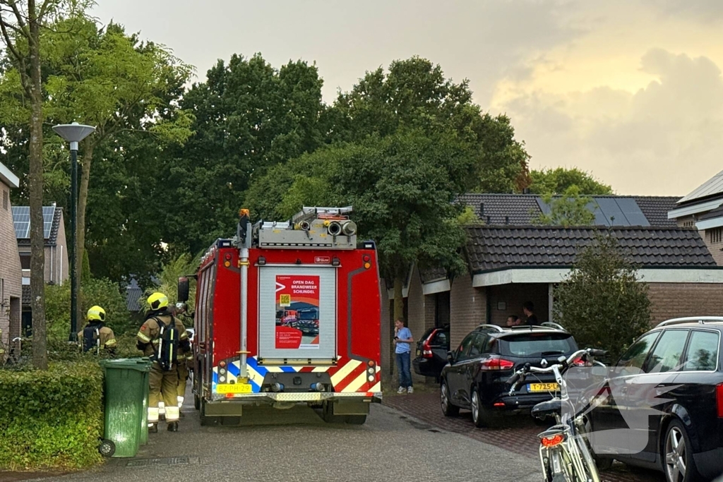 Woningbrand door doekje op gasfornuis