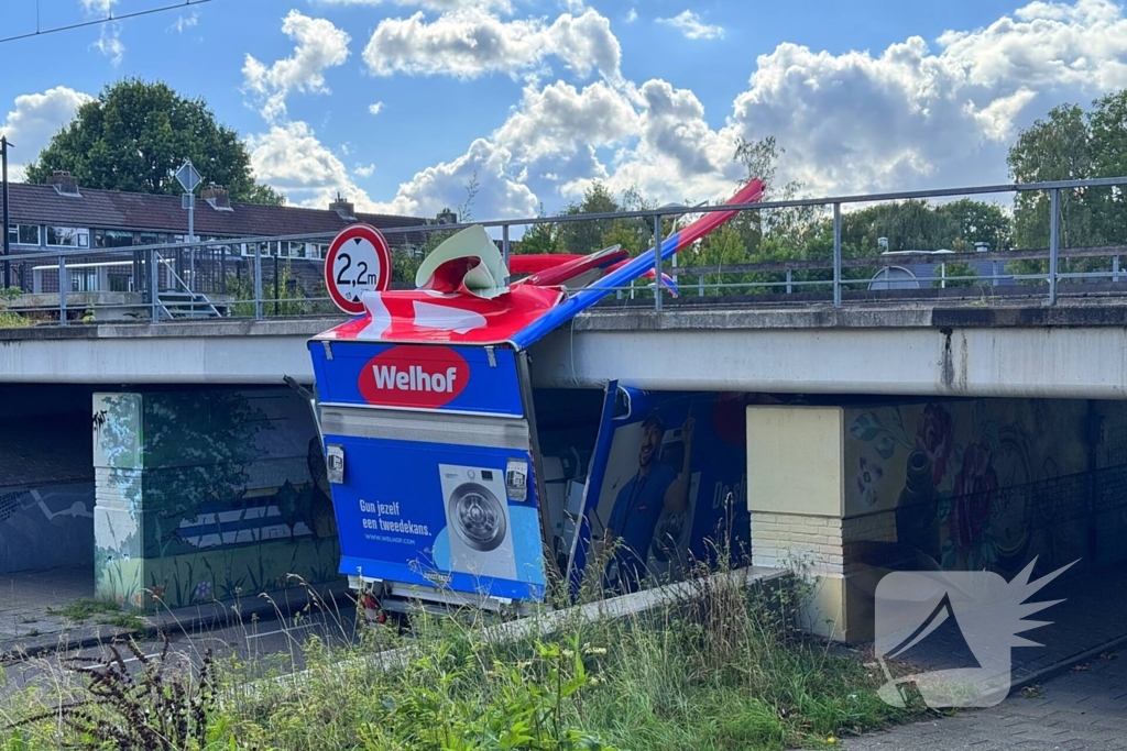 Aanrijding met spoorviaduct