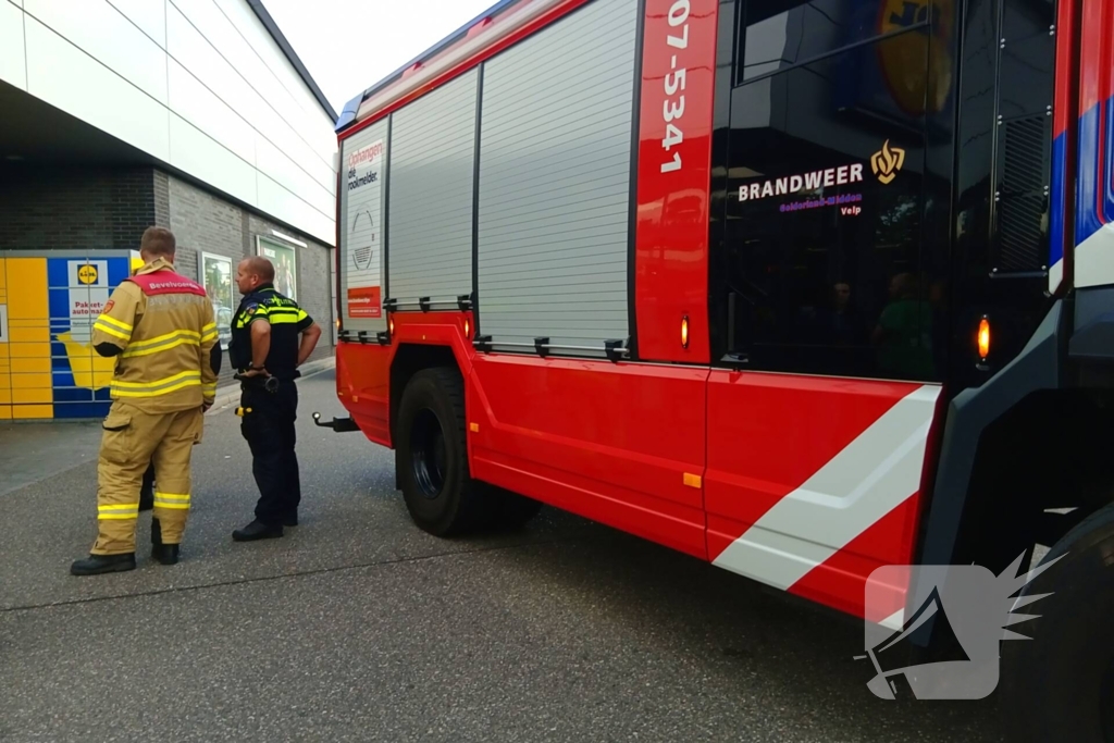 Hulpdiensten reageren snel op gasmelding