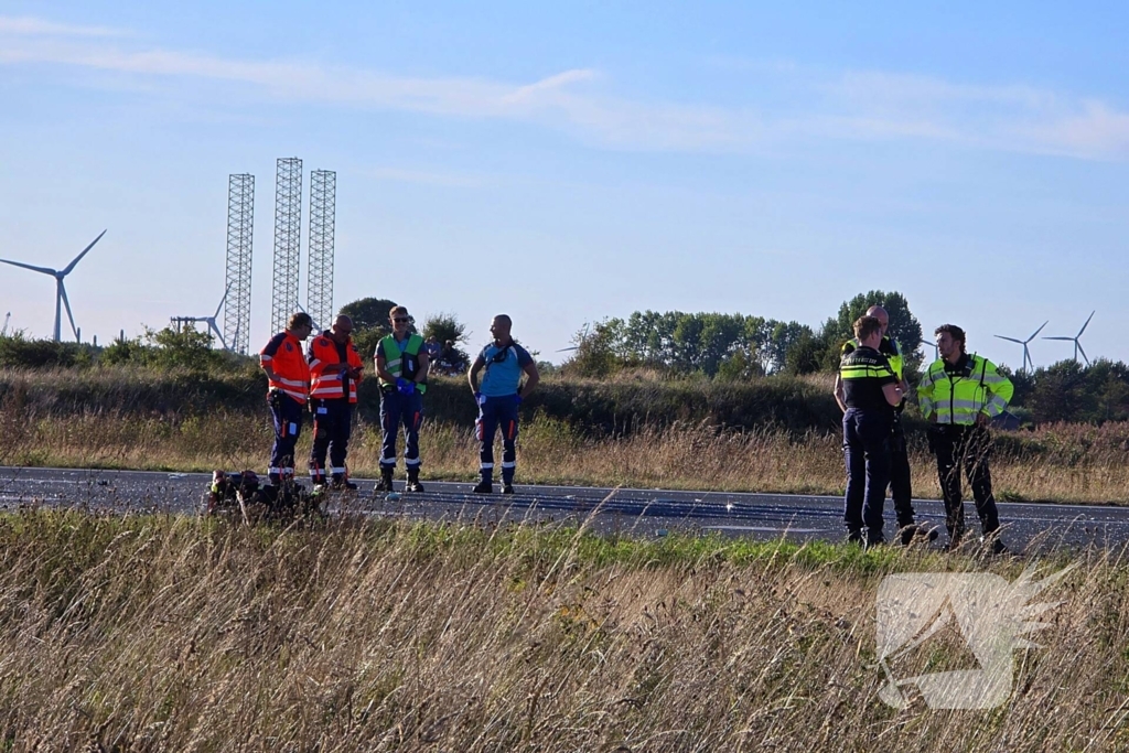 Zwaargewonden bij snelwegongeval