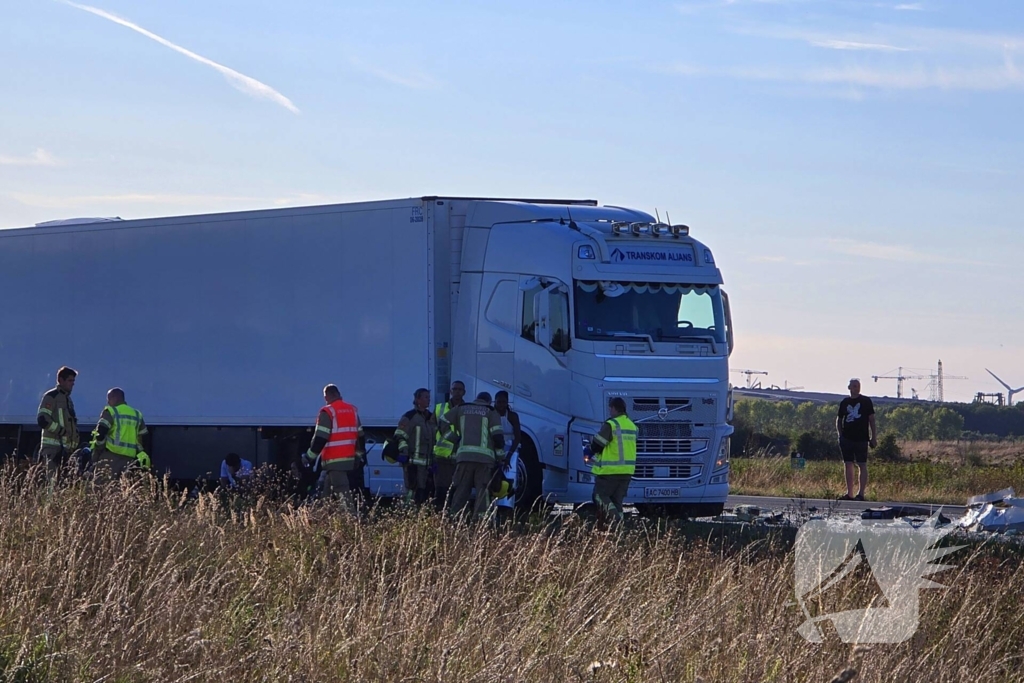 Zwaargewonden bij snelwegongeval
