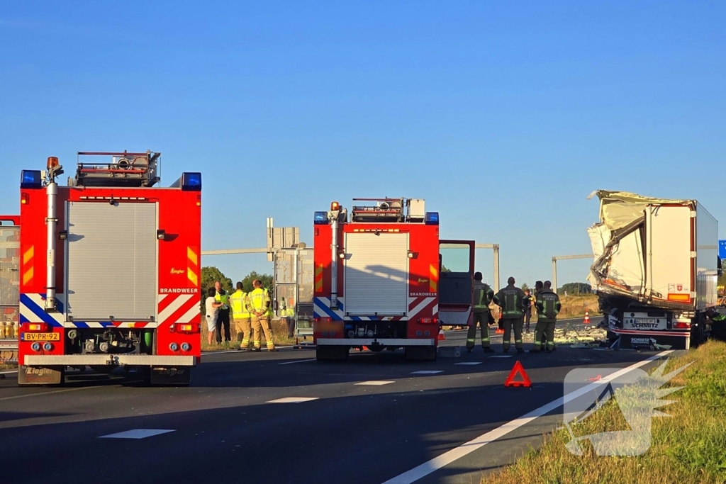 Zwaargewonden bij snelwegongeval