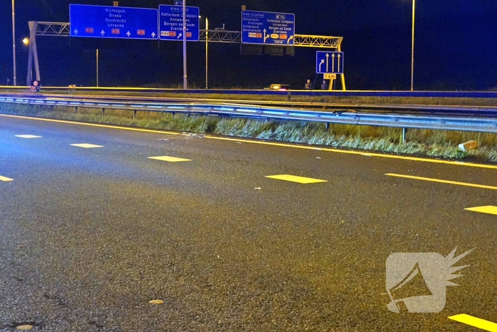 Kop-staartbotsing op snelweg