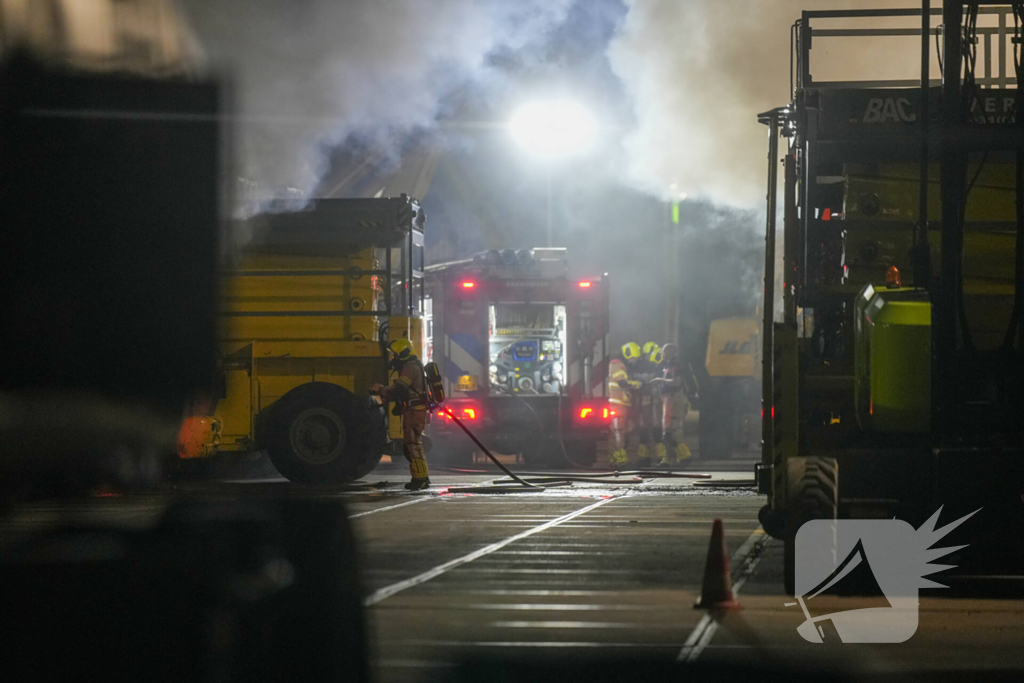 Buitenbrand bij hoogwerker verhuur